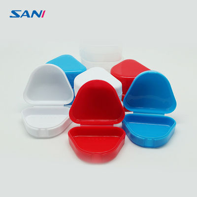 Good price Red Plastic Mouthguard Container Case 17g Denture Holder Containers online